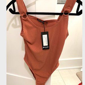 Nasty Gal Make It Ring Ribbed Scoop Bodysuit